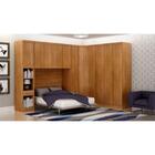 Modulo Aéreo Safira Casal Em Mdf Com 4 Portas Cumaru