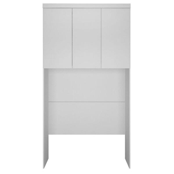 Modulo Aéreo Safira Solteiro Em Mdf Com 3 Portas Branco