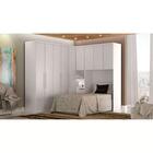 Modulo Aéreo Safira Solteiro Em Mdf Com 3 Portas Branco