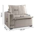 Módulo Braço Esquerdo Para Sofá Modular Ibi 105cm Cabecasa Ma