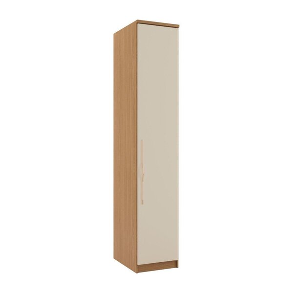 Módulo Canto 1 Porta 5 Prateleiras 100% Mdf Decor Freijo/off-