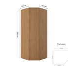 Módulo Canto 1 Portas 100% Mdf Decor Freijó