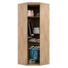 Módulo Canto 45º Com 1 Porta De Espelho  Carvalho/off White