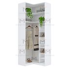 Módulo Canto Closet Nichos E Cabideiro 100% Mdf M547.b