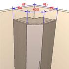 Modulo Canto Diagonal 1 Porta Setiba Rimo Branco/off White