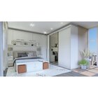 Módulo Canto Reto 1 Porta Cabideiro 4 Prateleiras 100% Mdf Br