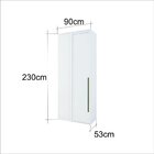 Módulo Canto Reto 1 Porta Cabideiro 4 Prateleiras 100% Mdf Br