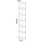 Módulo Cantoneira 6 Prateleiras Requinte+  Macadâmia