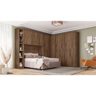 Modulo Cantoneira Para Guarda-roupa Safira Em Mdf Com 4 Prate