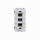 Módulo Cego Preto Grafite Novara