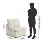 Módulo Central Para Sofá Modular Hug 85cm Cabecasa Madeiraori