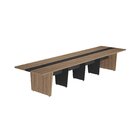 Módulo Central Y37 Para Extensão Da Mesa De Reunião Nogal/pre