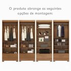 Módulo Closet 1 Gaveta Smart Versatile Espresso Móveis Cinamo