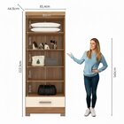 Módulo Closet 1 Gaveta Smart Versatile Espresso Móveis Cinamo