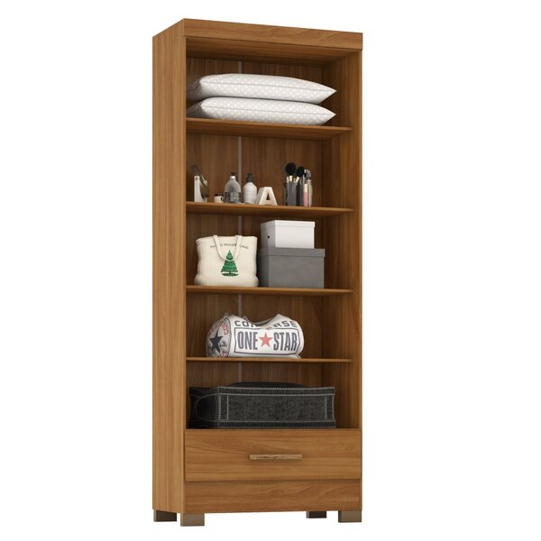 Módulo Closet 1 Gaveta Smart Versatile Espresso Móveis Cinamo
