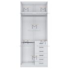 Módulo Closet 240x45x100 C/ 6 Gavetas E Cabideiro Duplo M482.b