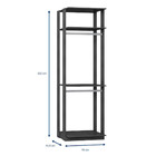 Módulo Closet 2 Cabideiros Be Mobiliario