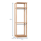 Módulo Closet 2 Cabideiros Be Mobiliario