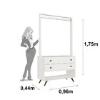 Módulo Closet 2 Gavetas Retro Twister Tcil