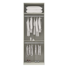 Módulo Closet 2 Portas 2 Cabideiros Legno Crema Prime Plus Luciane
