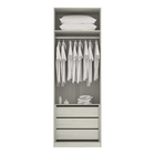 Módulo Closet 2 Portas 3 Gavetas Branco Mat Prime Plus Luciane