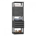 Módulo Closet 2 Portas 3 Gavetas Clothes  Espresso