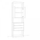 Módulo Closet 2 Portas 3 Gavetas Clothes  Espresso