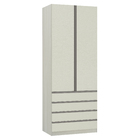 Módulo Closet 2 Portas 4 Gavetas Kashmir Prime Plus Luciane