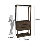 Modulo Closet 3 Gavetas Twister Tcil