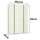 Módulo Closet 4 Portas 3 Gavetas com Colméia Kashmir Luciane