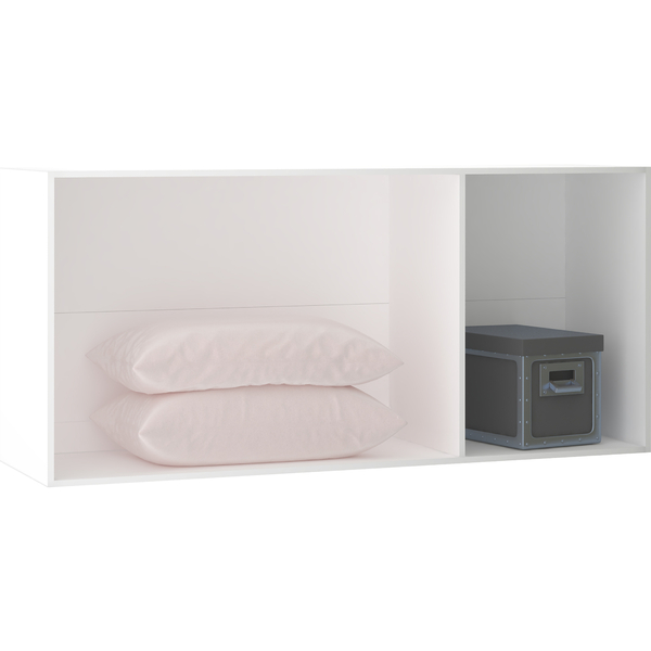Módulo Closet  Maleiro Casal 67,2x145x43,5cm Branco Prime Luciane
