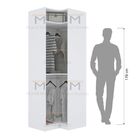 Módulo Closet Cabideiro De Canto 100% Mdf A 2,00 M472.b (casa)