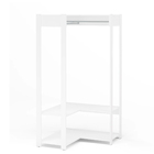 Módulo Closet Canto 180x93x44,5cm Branco Platina Politorno