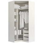 Módulo Closet Canto 2 Portas 3 Gavetas Reflecta Prime Plus Luciane