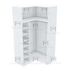 Módulo Closet Canto A200xlx98xly108 C/ Nichos E Cabideiro M36