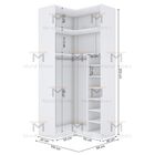 Módulo Closet Canto A250xlx108xly98 C/ Nichos E Cabideiro M48