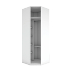 Módulo Closet de Canto com 1 Cabideiro 5 Nichos 1 Prateleira e 1 Cabideiro Branco 236x83,8x83,8cm Prime Luciane