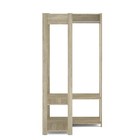 Módulo Closet Carvalho Claro 180x90,6x90,2cm Rivera Politorno