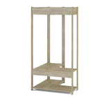 Módulo Closet Carvalho Claro 180x90,6x90,2cm Rivera Politorno