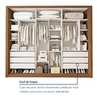 Módulo Closet Casal Sem Portas 6 Gavetas Itália Freijó