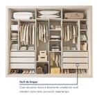 Módulo Closet Casal Sem Portas 6 Gavetas Itália Yescasa Branco