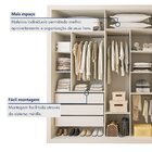 Módulo Closet Casal Sem Portas 6 Gavetas Itália Yescasa Branco