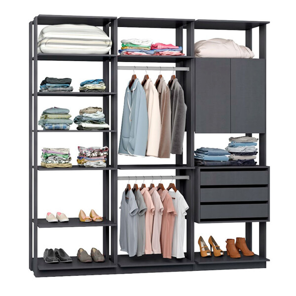 Módulo Closet Com 3 Peças Be Mobiliario