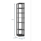 Módulo Closet Com 5 Prateleiras Clothes 410  Grafite