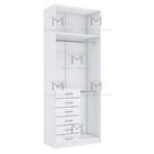 Módulo Closet Com 6 Gavetas E Cabideiro Duplo A250xl95xp50 M3