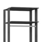 Módulo Closet Com Cabideiros Clothes  Grafite