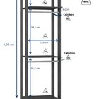 Módulo Closet Com Cabideiros Clothes  Grafite