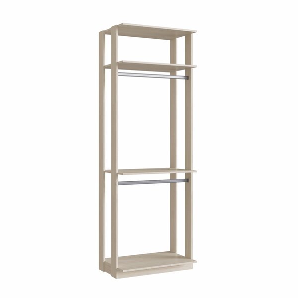 Módulo Closet Com Cabideiros Clothes  Nature