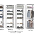 Módulo Closet Com Espelho 2 Portas 3 Gavetas  Branco Tx