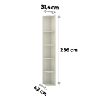 Módulo Closet Dormitório Cantoneira Alta Legno Crema Prime Plus